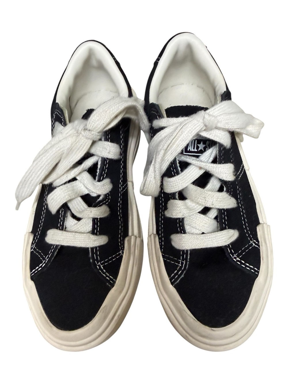 Converse All Star Cruise Low Top Platform Sneakers in Black and Cream 5.5 - Picture 7 of 12